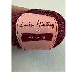 Louisa Harding Mulberry Silk Yarn‎ 50g Plum Purple Luxury Knitting Crochet